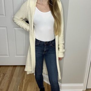Ivory Long Cardigan
